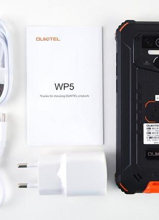 Oukitel wp5 4gb/32gb, 8000mah, ip68, ip69, face id touch id кращий протиударний телефон