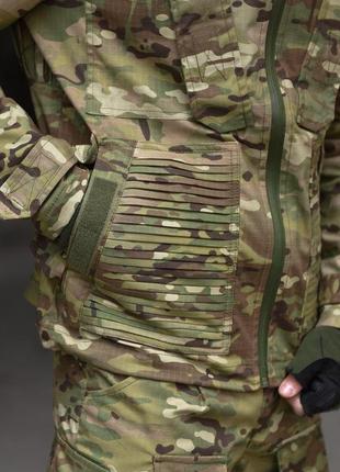 Військова форма ріп стоп мультикам весняний костюм з наколінниками для військових7 фото