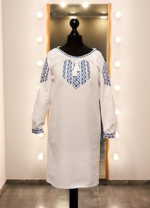 Вышиванка женская с длинным рукавом - реглан/вышивка - полтавская гладь, оникс/цвет -...