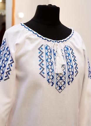 Вышиванка женская с длинным рукавом - реглан/вышивка - полтавская гладь, оникс/цвет -...