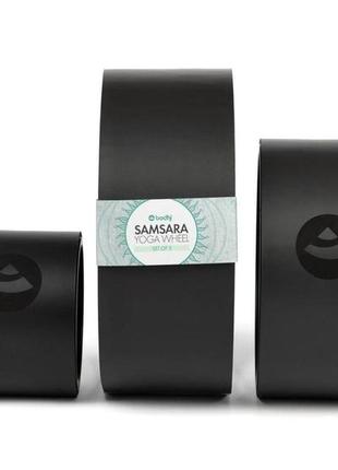 Набір коліс для йоги samsara поліуретанове від bodhi 3 шт.3 фото