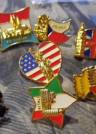 Значок брошь пин сувенир london лондон великобритания сша италия франция чехия португалия канада цена за 1 шт