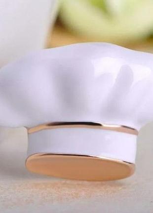 Брошь брошка обьемная металл эмаль подарок шеф повару или кондитеру шапка котелок супер качество