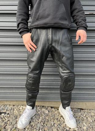 Кожаные мотоштаны polo демисезонные | размер: m [38] | штаны для езды по городу