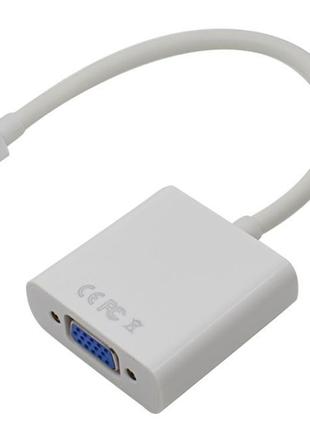 Адаптер-перетворювач mini display port (thunderbolt) - vga (бі...