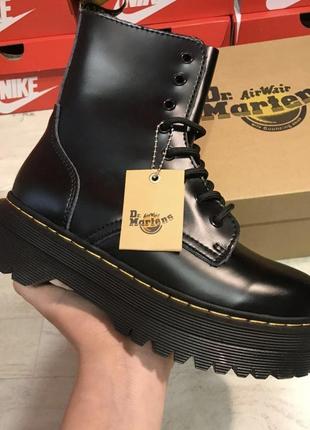 Шикарные женские осенние ботинки dr. martens 1460 jadon3 фото