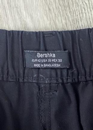 Bershka штаны брюки m размер женские карго чёрные оригинал4 фото