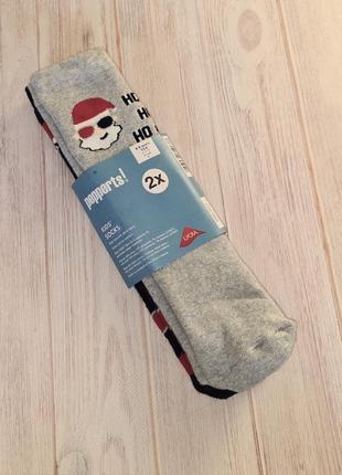 Дитячі новорічні шкарпетки махрові 2 пари pepperts німеччина 27-302 фото