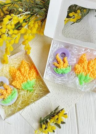 Набір мила до 8 березня. "мімоза."