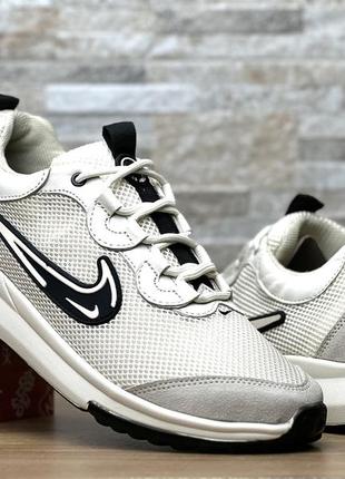 Кроссовки мужские nike air shield кожа-сетка7 фото