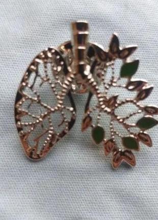 Медична брошка-брашка значок пін метал золотистий легкі серія