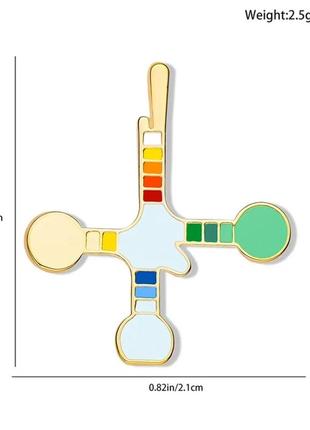 Медична брошка пін значок емаль метал біохімія rna