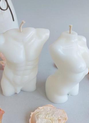 Ароматизовані  свічки  "жіночий  та чоловічий  торс "