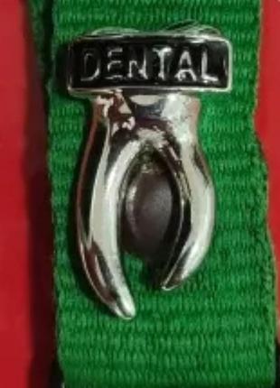 Медицинская брошь брошка пин шикарная фирменная зуб серебристый камни металл подарок стоматологу dental3 фото