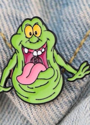 Брошь брошка значок пин приведение из охотники на приведения металл.эмаль