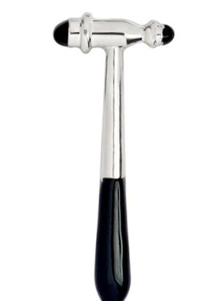 Брошка піктограма металу медичний молоточок сріблястий