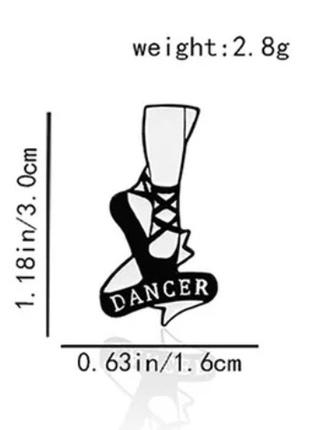 Брошь брошка значок пин бальные танцы девушка танцовщица dancer ножка2 фото