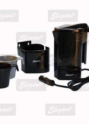 Автомобільний чайник, кофеварка 24в elegant compact el 101531