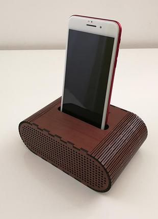 Коричневая подставка для телефона звуковая подставка для iphone музыкальные аксесуары беспроводная док-станция