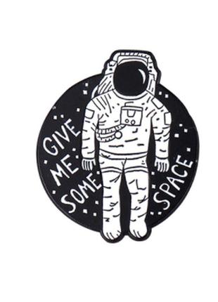 Брошь брошка значок пин металл космонавт астронавт космос space