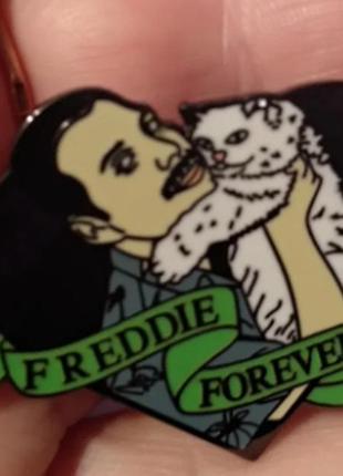 Брошь брошка пин значок металл рок-группа queen квин фредди меркьюри freddie mercury