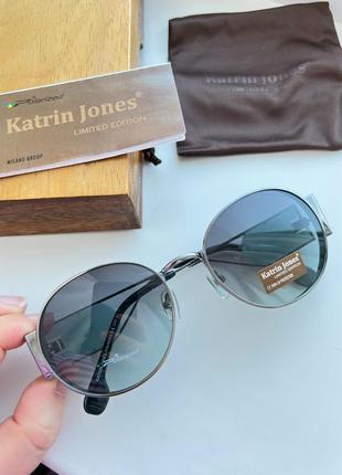 Фирменные солнцезащитные круглые очки katrin jones polarized kj0863