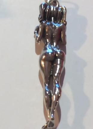 Брелок на ключи подарочный металл 18+ эротика сувенир для взрослых девушка ню эротический