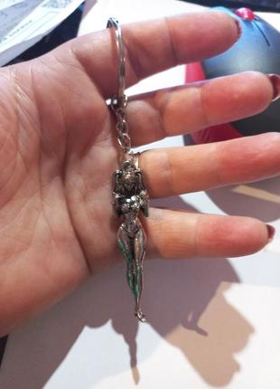 Брелок на ключи подарочный металл 18+ эротика сувенир для взрослых девушка ню эротический