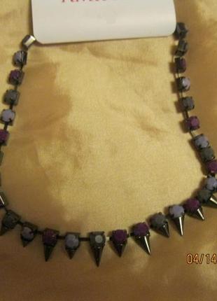 Колье ожерелье бусы шипы модное стильное фирма