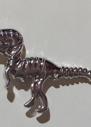Брошь брошка пин значок металл динозавр дракон ящер