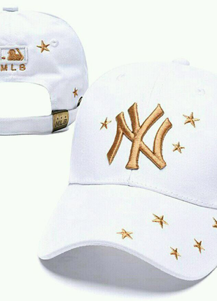 Бейсболка кепка new era mlb new york біла1 фото