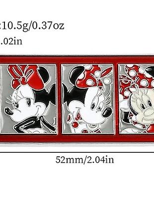 Крупный значок брошь пин сувенир минни маус minnie mouse металл