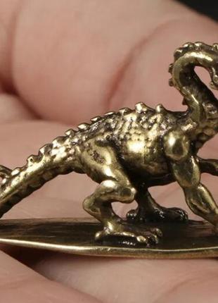 Фигурка статуэтка сувенир латунная металл латунь дракон символ-20246 фото