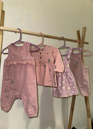 Комбінезони на 0-3м, плаття на 0-3м m&s, disney baby
