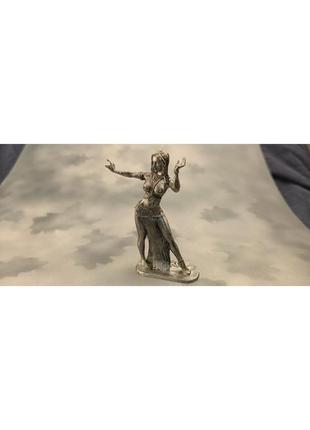 Статуетка фігурки сплаву олова дівчина еротика пр-во українатанцует танець живота6 фото