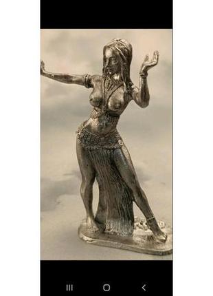 Статуетка фігурки сплаву олова дівчина еротика пр-во українатанцует танець живота5 фото
