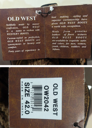 Аутентичні ковбойські чоботи old west. німеччина8 фото