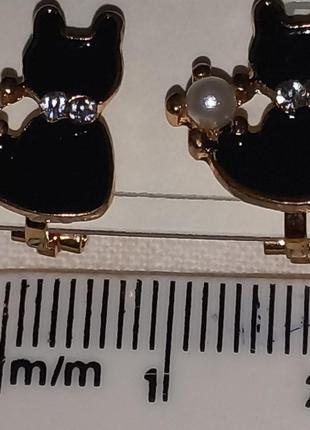 Невеликі кліпси сережки сережки (без проколювання) метал круті чорні котушки перли маленькі