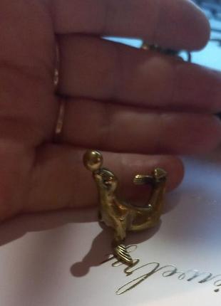 Фигурка статуэтка латунная металл латунь морж тюлень котик морскоц3 фото