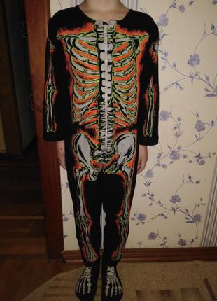 Костюм скелет, 5-6 років, відмінний, helloween