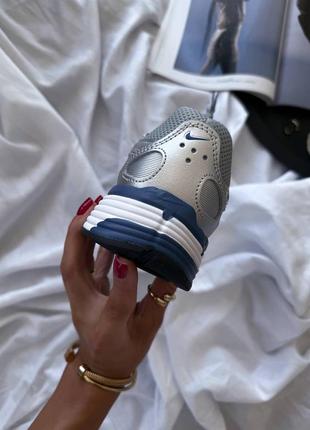 Женские кроссовки в стиле nike p - 6000 silver blue.7 фото