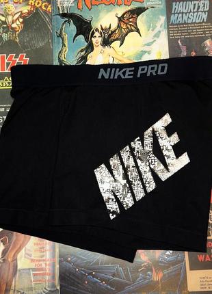 Спортивные шорты шортики короткие велосипедки найк nike pro dri fit черные nikepro5 фото