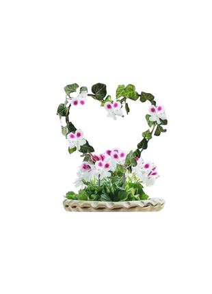 Опора для квітів, металева «серце»