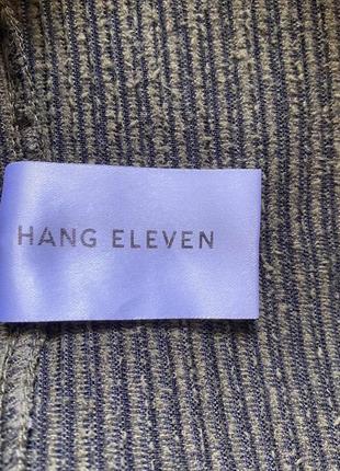 Мягкие вельветовые расклешенные брюки hang eleven цвета хаки кльош9 фото