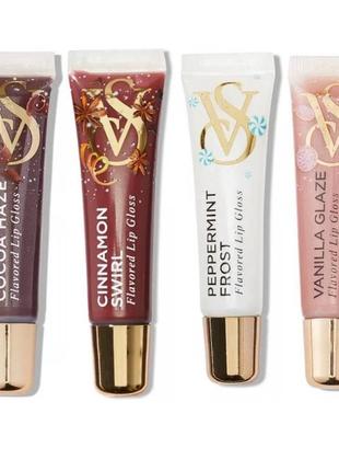 Набор блесков для губ victoria’s secret holiday 2023 seasonal flavor gloss  4 шт х 13 г