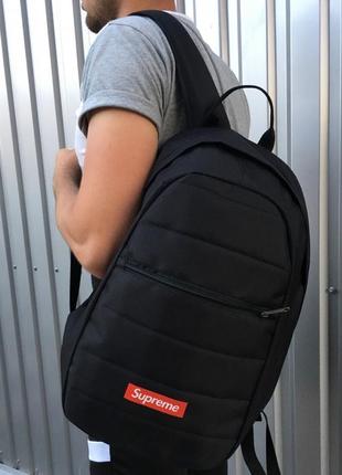 Рюкзак суприм чорний3 фото
