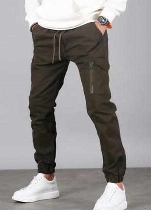Мужские джогеры   джинси з карманами на манжеті2 фото