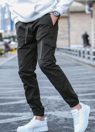 Мужские джогеры   джинси з карманами на манжеті6 фото