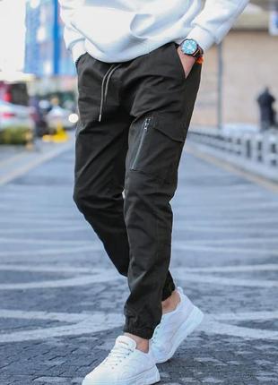 Мужские джогеры   джинси з карманами на манжеті7 фото