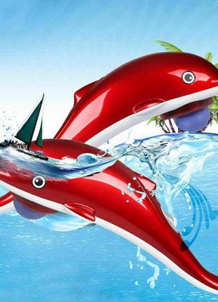 Инфракрасный ручной массажер "дельфин" большой 40 см, массажер для всего тела "dolphin"